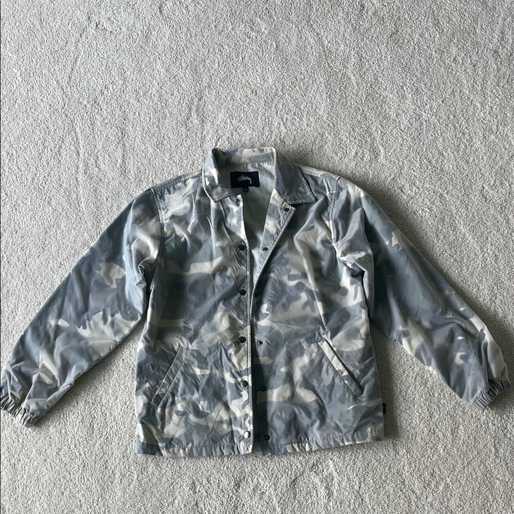 Stussy Women’s Camo Nylon Coach Jacket